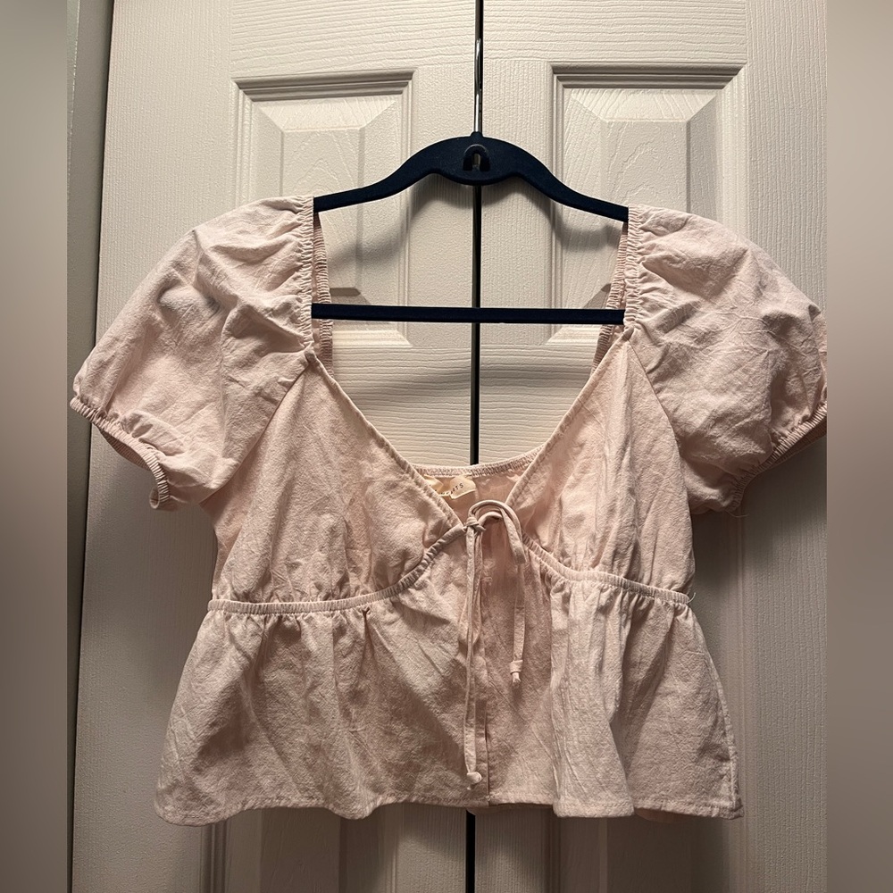LA Hearts Cropped Blouse